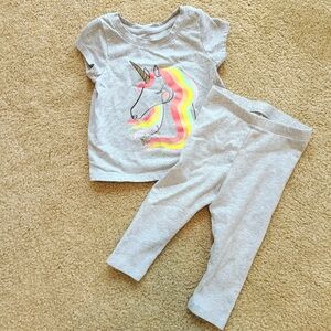 Cat & Jack Unicorn Tee and Leggings